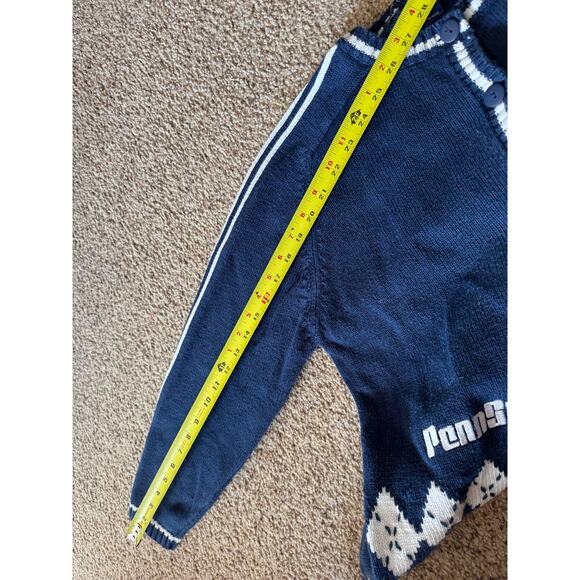 Vintage Birch Bros Penn State Cardigan Sweater Academia Preppy Argyle Layering - Picture 6 of 10